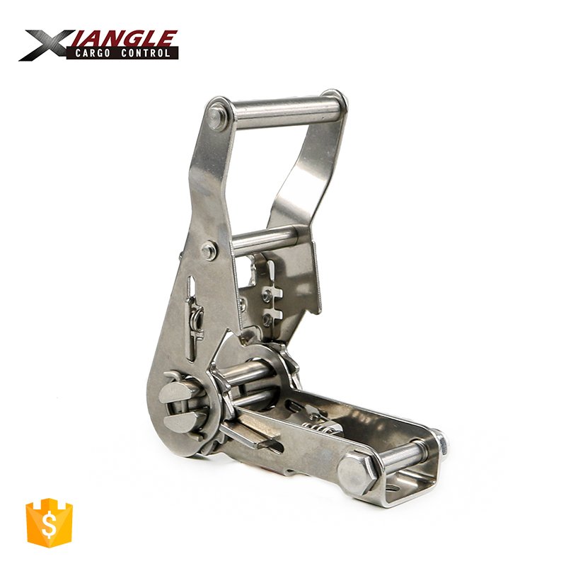 Corrosion resistance 27mm 1500kg stainless steel ratchet buckle tie down boat dock tie down straps stainless steel ratchet