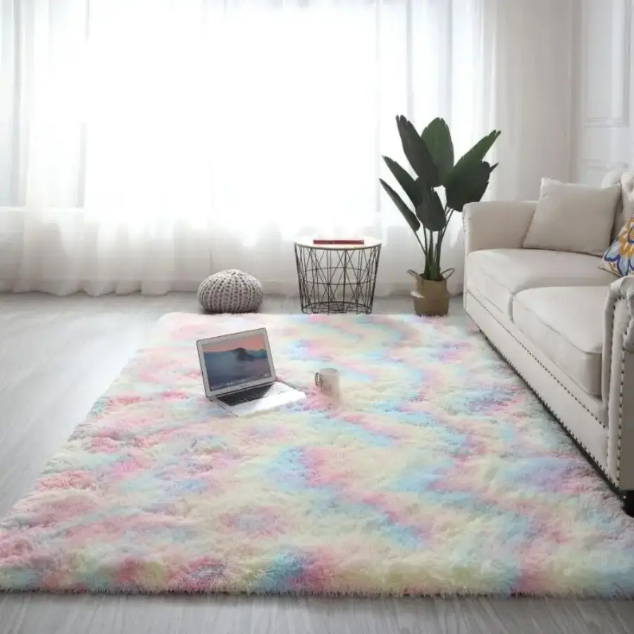 YIWU QIYE High quality Tie-Dye Carpet home decoration Area Rugs Modern Durable Customized carpets And Rugs For Living Room