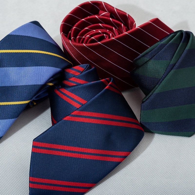 TONIVANI-51Wholesale Shengzhou China Stripe Polyester Slim Tie Mens Poliester Necktie Polka Dot Male Skinny Ties