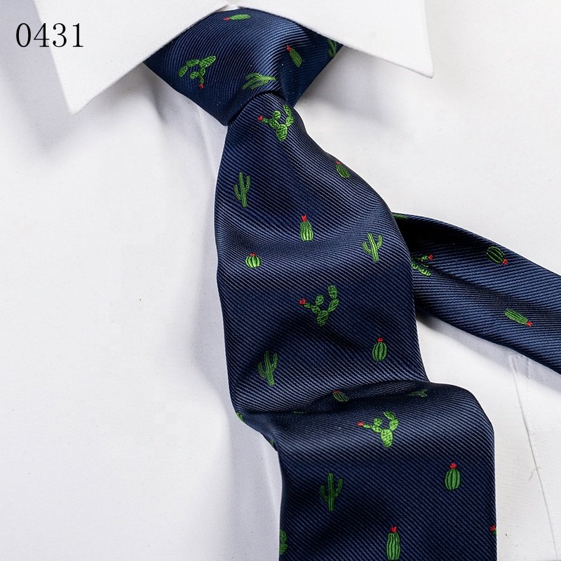 TONIVANI-46 Wholesale Shengzhou China Polyester Plant Men Skinny Novelty Tie Animal Necktie Manufactures