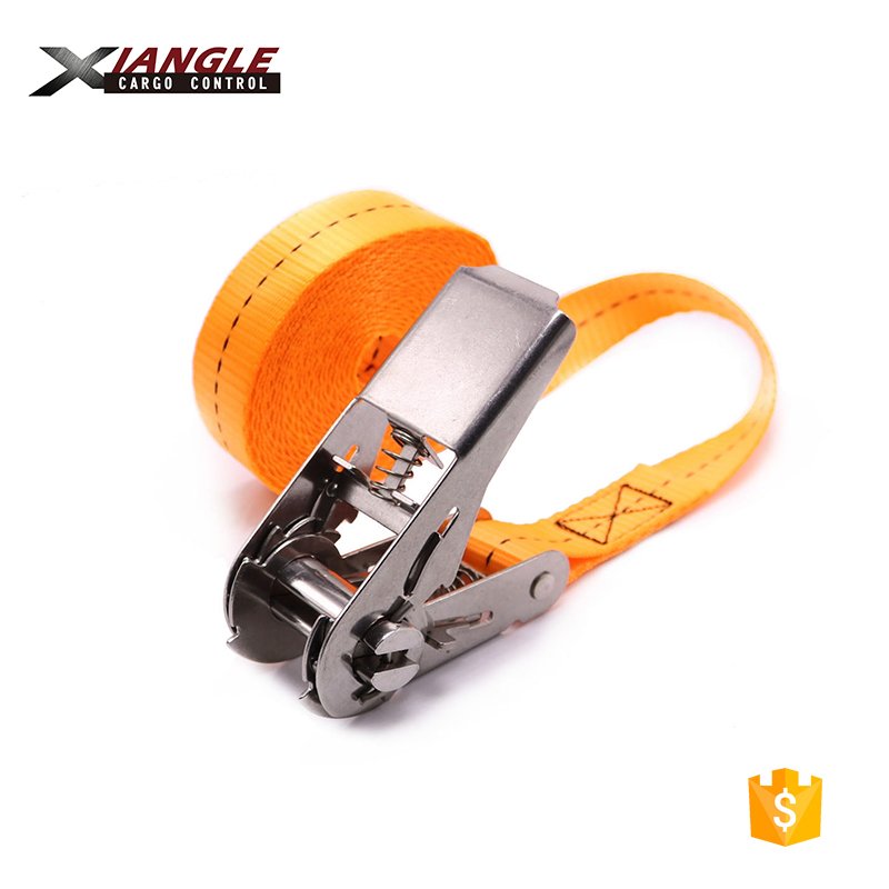 1 inch 800kg endless stainless steel 304 ratchet custom buckle tie down cargo lashing straps