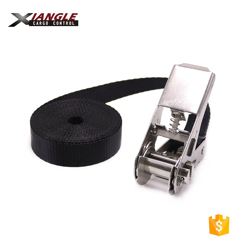 1 inch 800kg endless stainless steel 304 ratchet custom buckle tie down cargo lashing straps