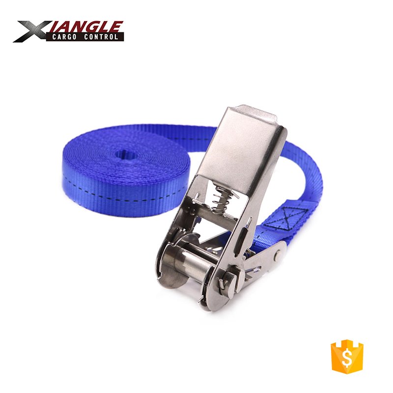 1 inch 800kg endless stainless steel 304 ratchet custom buckle tie down cargo lashing straps