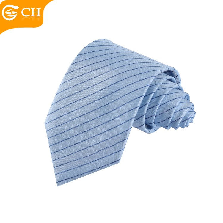 OEM Manufacturers Designer Western Men's Business Necktie Formal Occasion Material Custom Navy Striped Logo Tie