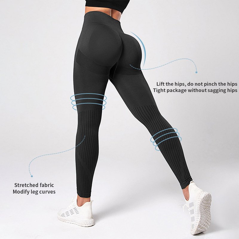 Custom Logo Gym Wear Workout Clothing Yoga Pants Sportswear Fitness High Waist Seamless Scrunch Butt Leggings For Women Legging