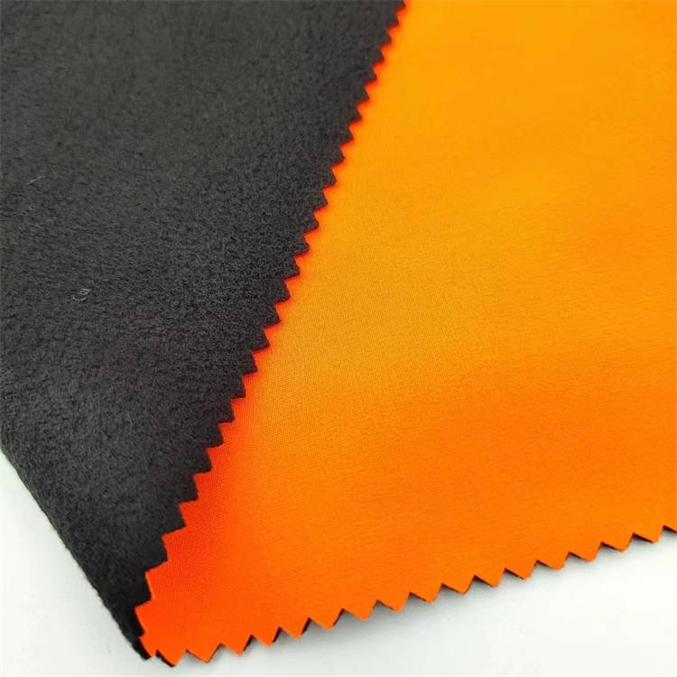 100 % polyester soft shell polar 3-layers laminated waterproof fleece 100D 4-stretch fabric for woman clothing