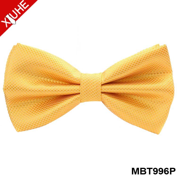 Factory Direct Sale Fashion Bowtie Wedding Wine Red Silk Bowties Wholesale Solid Mens Polyester Bow Ties