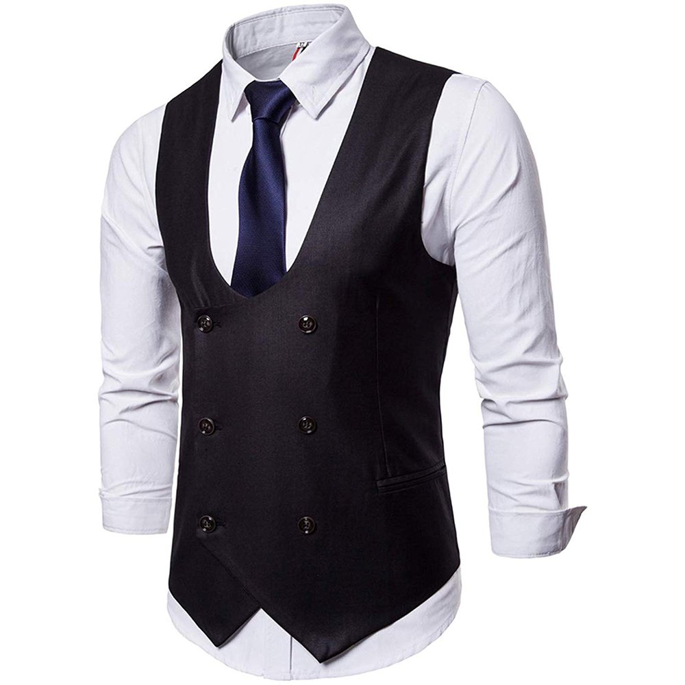 Latest New fashion trending Vests For Men Slim Fit Mens Suit Vest Male Waistcoat