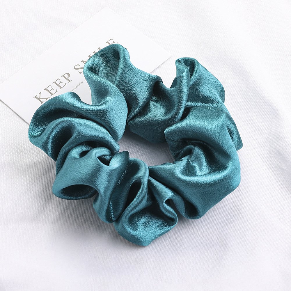 Satin Hair Scrunchies Plain Ponytail Holder and Hair Tie for Women Girl's Hair Accessories