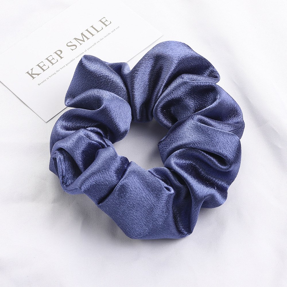 Satin Hair Scrunchies Plain Ponytail Holder and Hair Tie for Women Girl's Hair Accessories