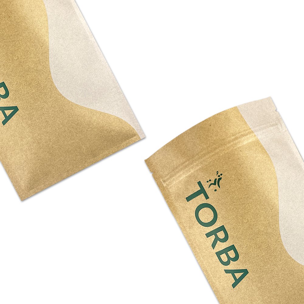 Customized logo plastic aluminum foil small kraft paper ziplock sachet