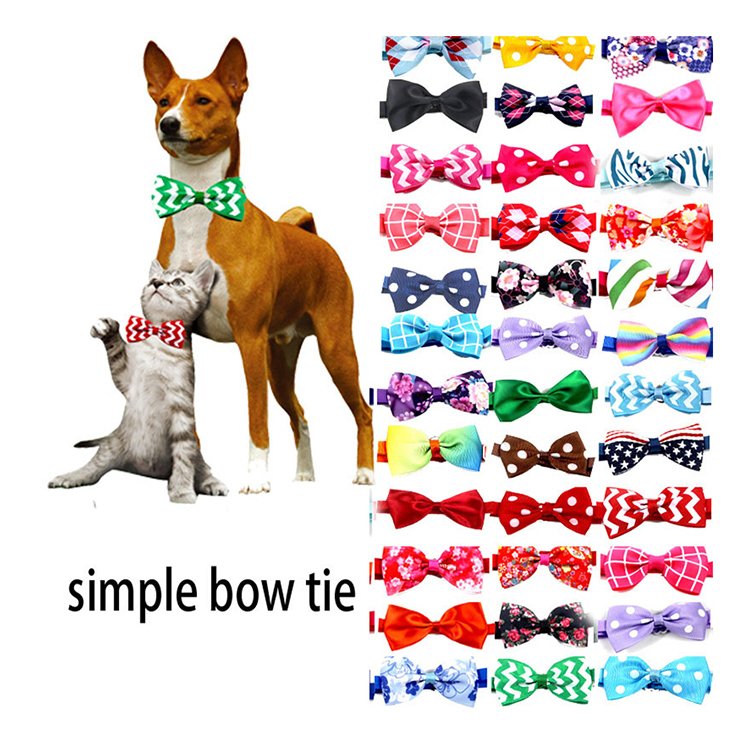 Classic New Style Pet Puppy Dog Hair Bows Hairpin Accessories Elastic Belt Dog Grooming Bows