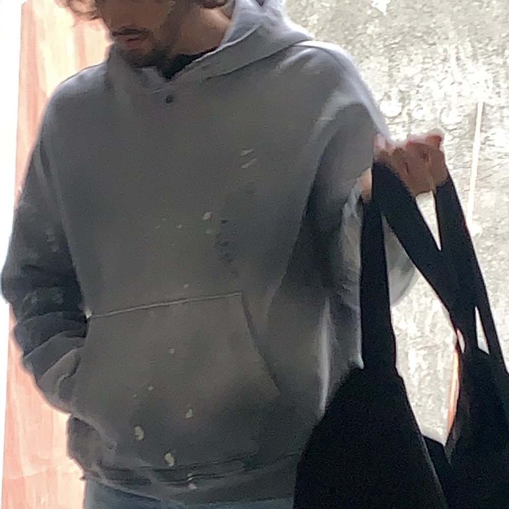 Huili Wholesale Heavyweight 100% Cotton Splash Washed Oversized Hoodies Men Custom Vintage Distressed French Terry Hoodie