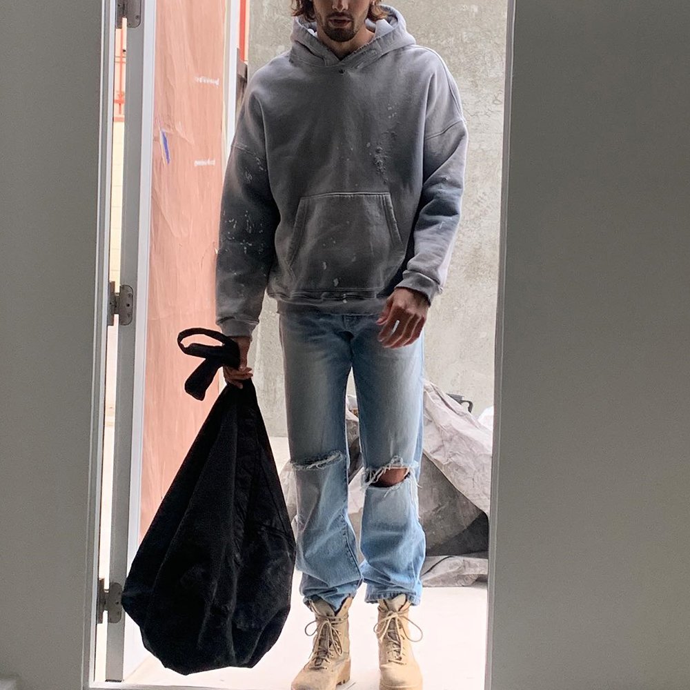 Huili Wholesale Heavyweight 100% Cotton Splash Washed Oversized Hoodies Men Custom Vintage Distressed French Terry Hoodie