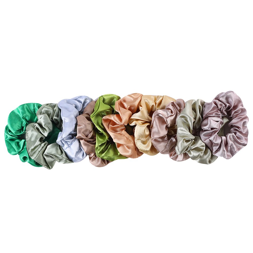 60 colors Satin Hair Scrunchies for Women Softer Than Silk Scrunchies Satin Hair Ties for Girl Ties Ponytail Holders