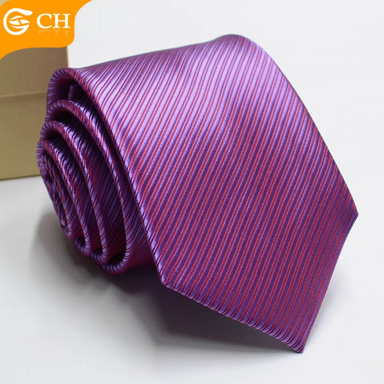 Old Factory Designer Chinese Latest Chic Woven Solid Polyester Neckties For Men Personalized Import Solid Custom Tie