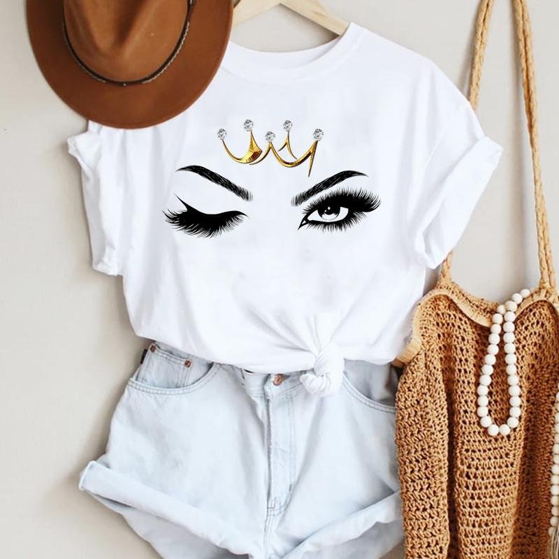 Women T-shirt African Graphic Vintage Black Girl Casual Tees Tops Melanin Queen Lady Streetwear Short Sleeve Plus Size T-shirt