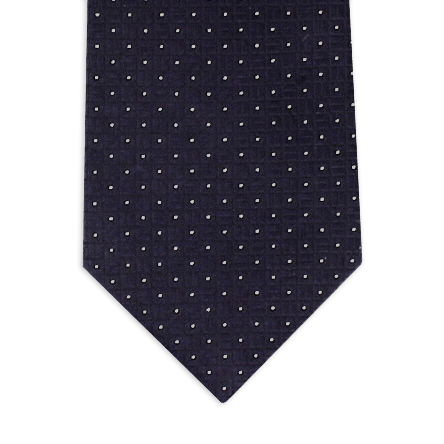 Italian Firenze Jacquard Weave 100% Silk Men's Tie Midnight Blue Floral Printed 148x8 cm Seven Fold for Special Occasions