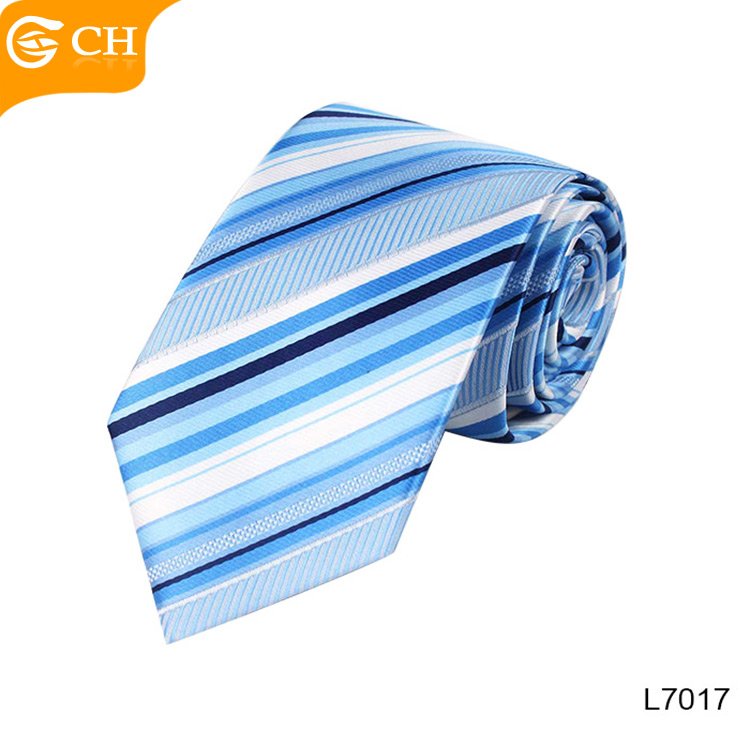 Wholesale High Quality Formal Business Necktie Chunhe Brand Ties Classical Cheap Strip Woven Polyester Tie for Men