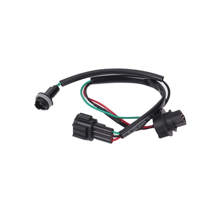 Customized Plastic Male Connectors Plugs Pigtail Bulb Automotive Hid Input Wires Wiring Harness