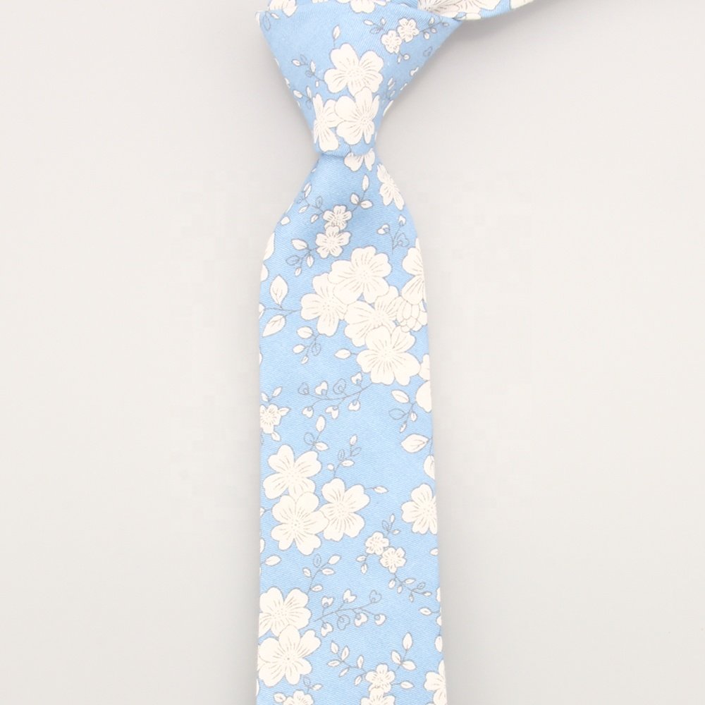 Silk Cotton Floral Flower Paisley Women Tie Sublimation Ties