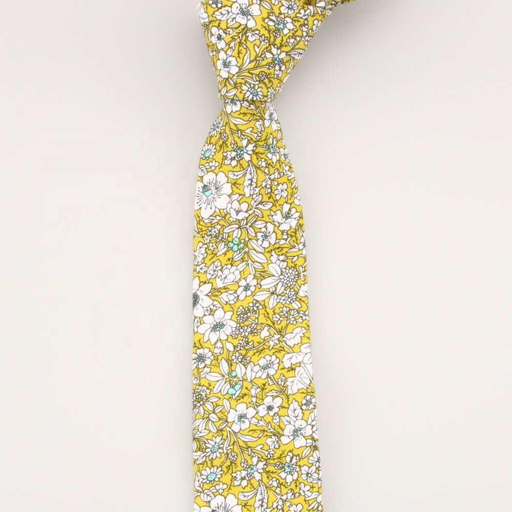 Silk Cotton Floral Flower Paisley Women Tie Sublimation Ties