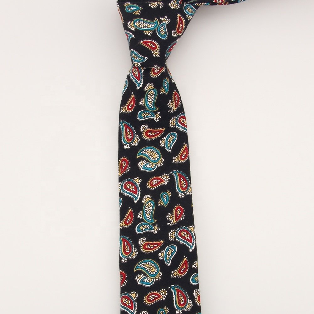 Silk Cotton Floral Flower Paisley Women Tie Sublimation Ties