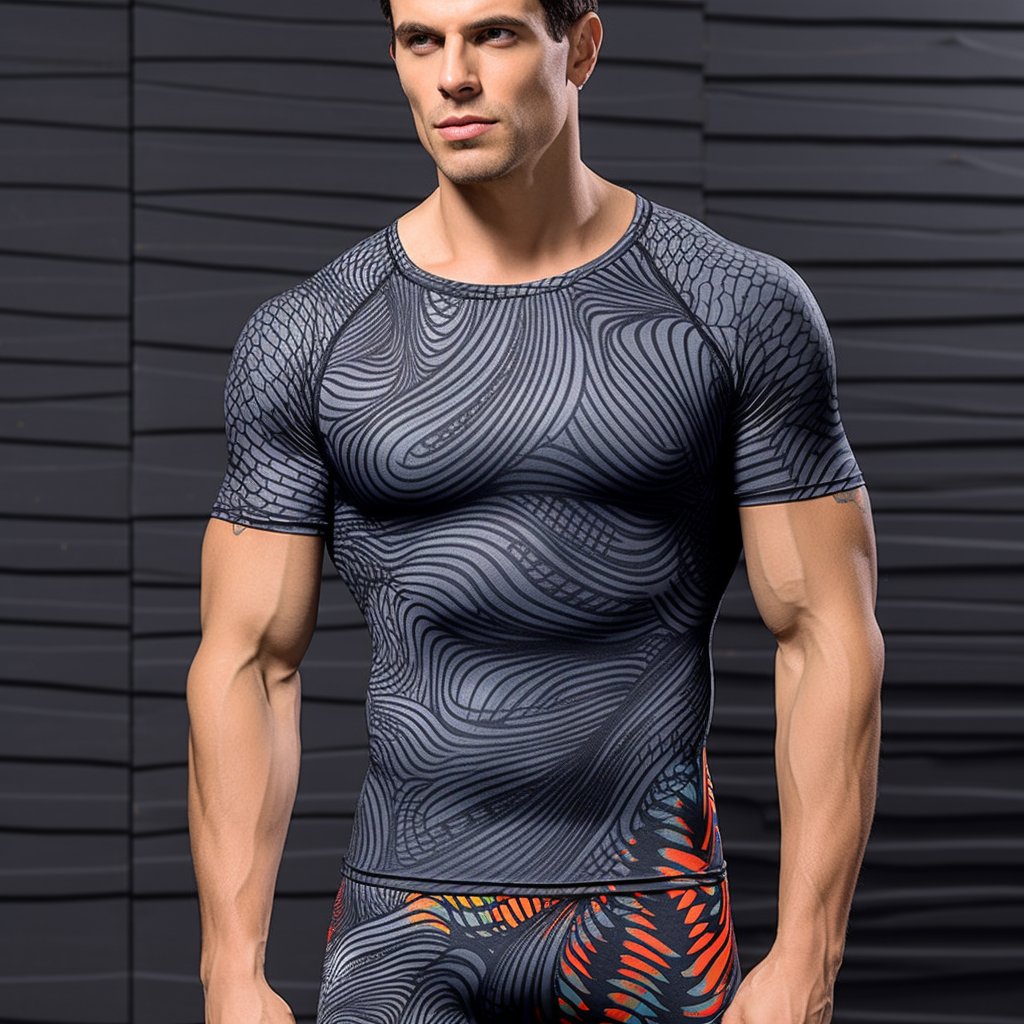 custom rash guard elastic boxer briefs compression durable breathable pantyhose plus size men sports elastic tights for men