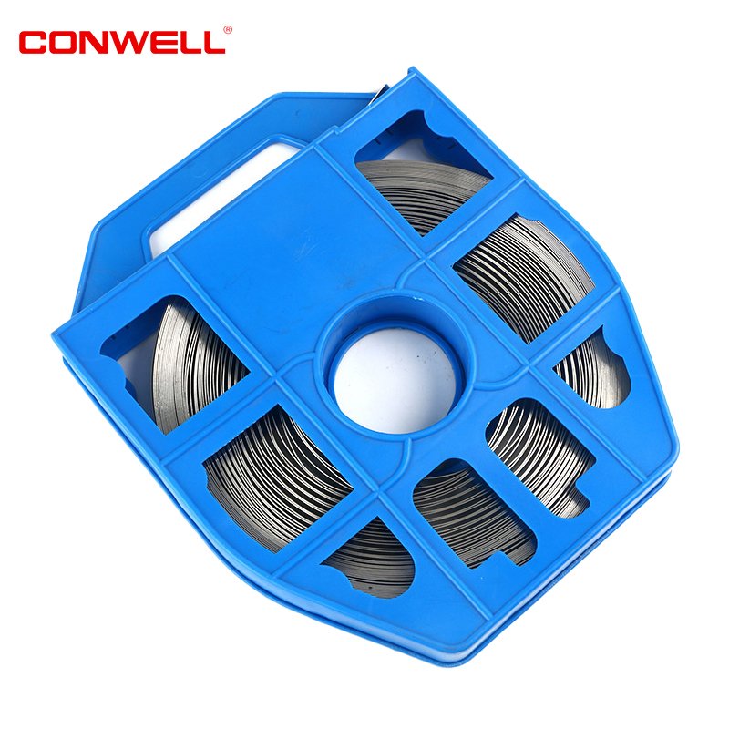 SS Band in Plastic Dispenser Stainless Steel Cable Tie with Bandit Buckles