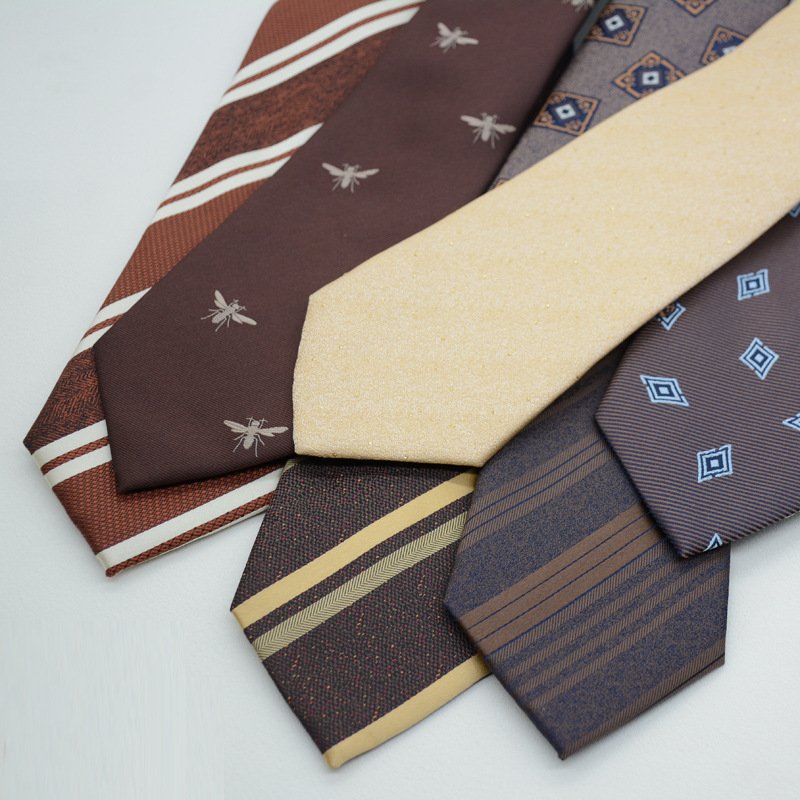 Tie men's suit retro style gentleman 8CM hand type business work professional wear