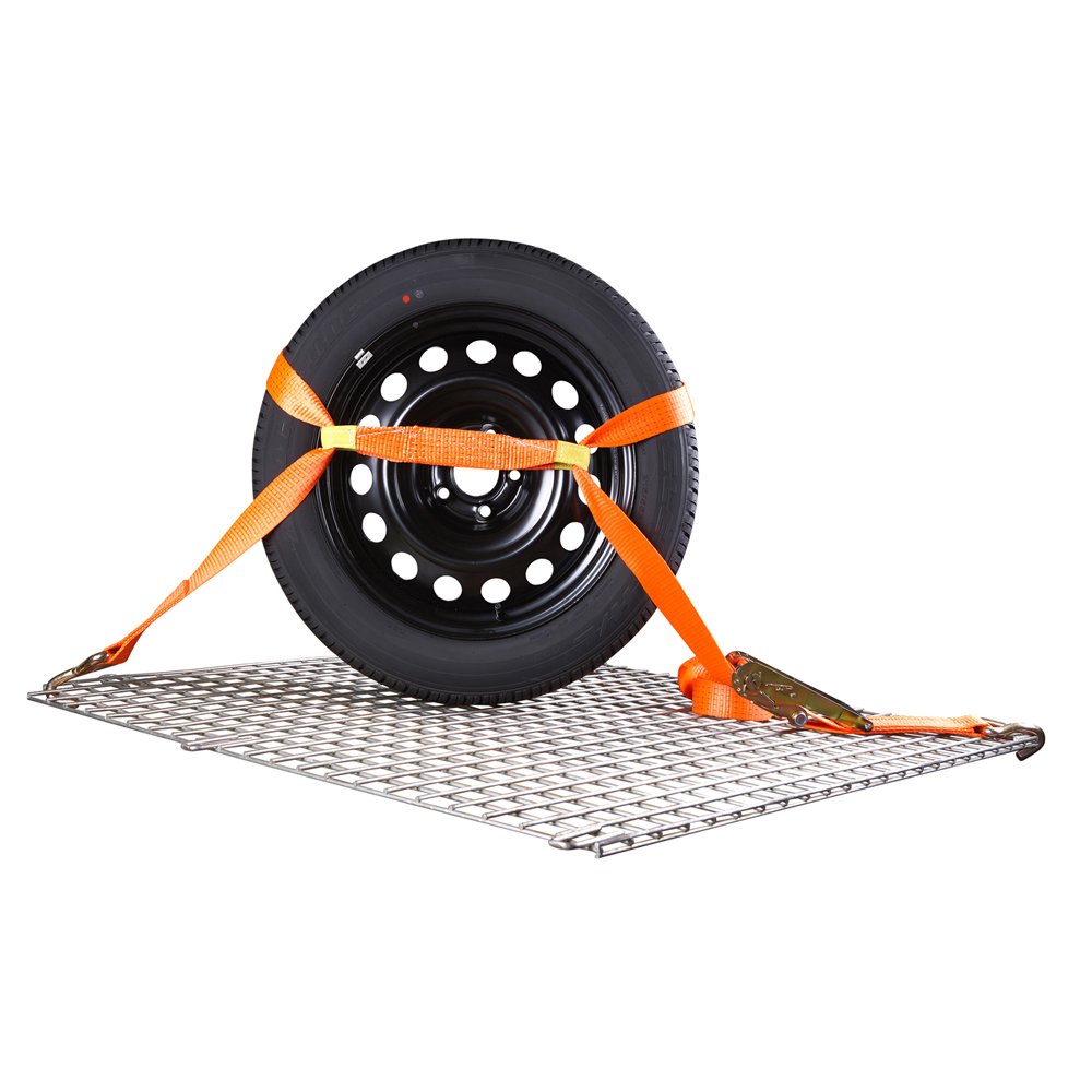 Heavy duty rope 1.5 inch 3000kgs tire strap tire tie down strap with antislip rubber