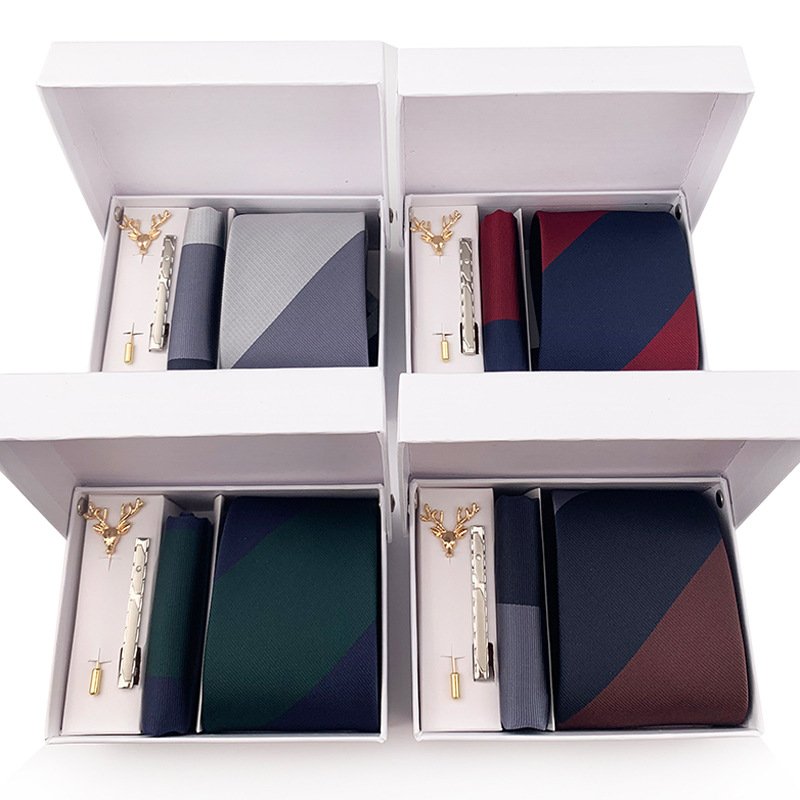 2024 Hot selling luxury men tie set with Gift Box