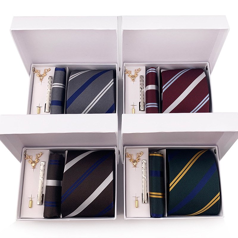 2024 Hot selling luxury men tie set with Gift Box