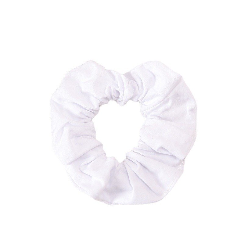 White Scrunchies for DIY Tie Dye Pure Cotton Elastic Hairbands Ponytail Holders Hair Ties Hair Scrunchy Accessories