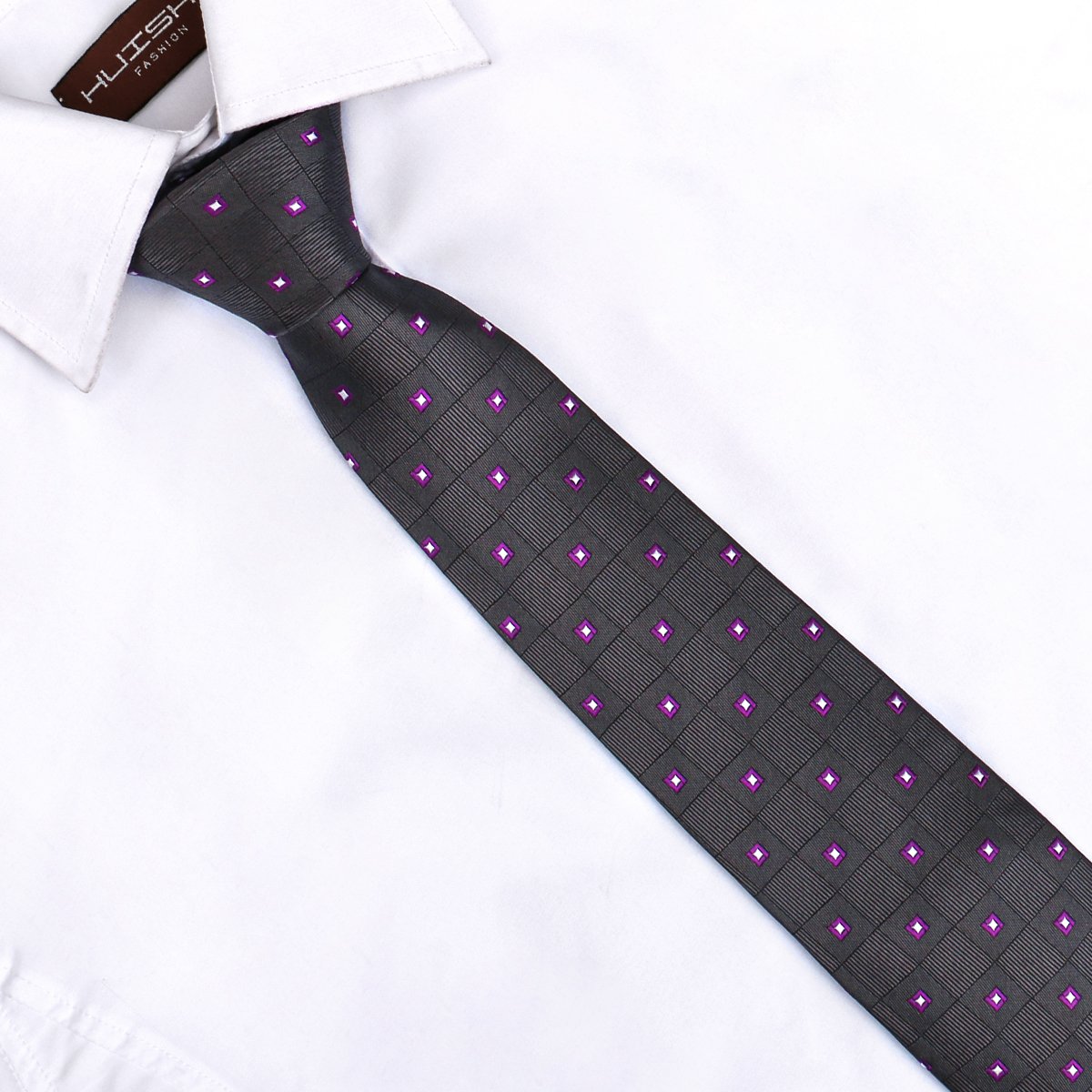 High Quality Business Silk Tie 8cm Width Japanese Style Bugundy Neckties For Men