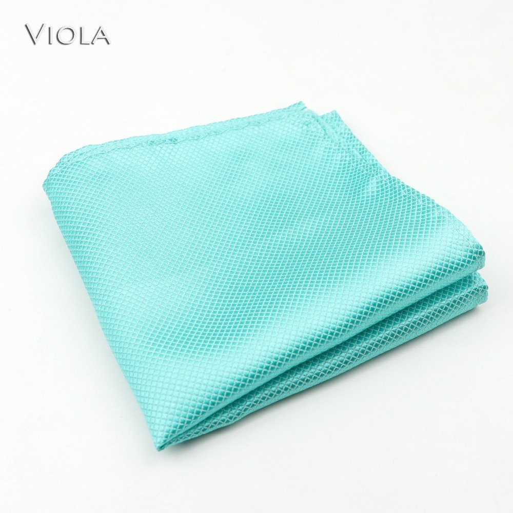 Solid Hankie Polyester High Quality Pocket Square Business Tuxedo Tie Men Handkerchief Gift Accessory