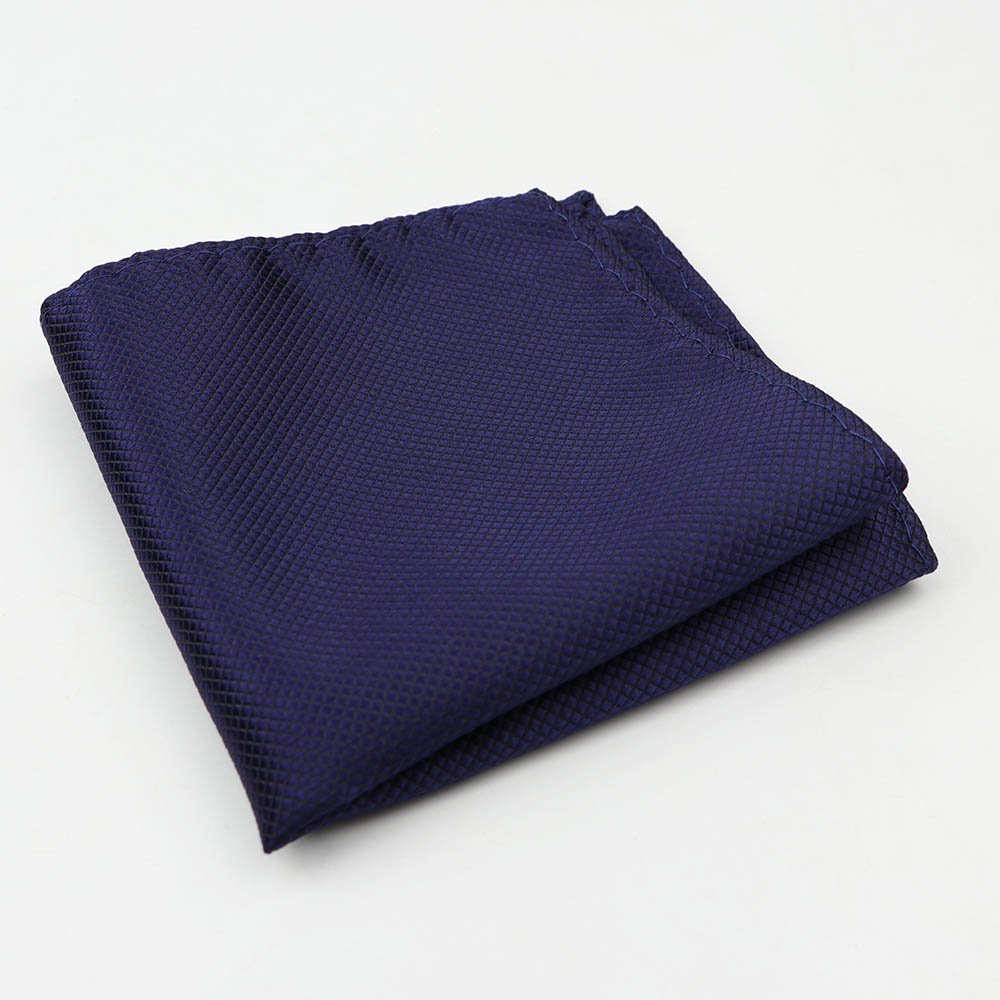 Solid Hankie Polyester High Quality Pocket Square Business Tuxedo Tie Men Handkerchief Gift Accessory