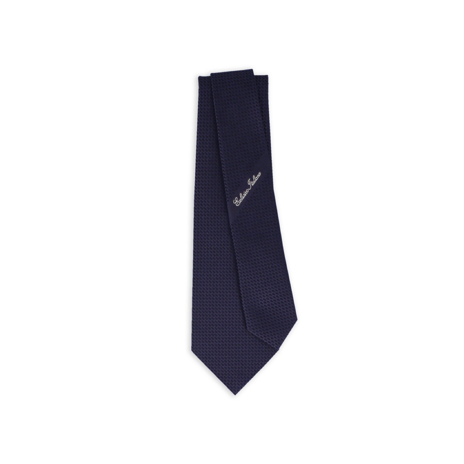Italian Jacquard Roma Midnight Blue Handmade 100% Silk Tie 148 cm Timeless Sophistication with Paisley Pattern Seven-Fold Satin