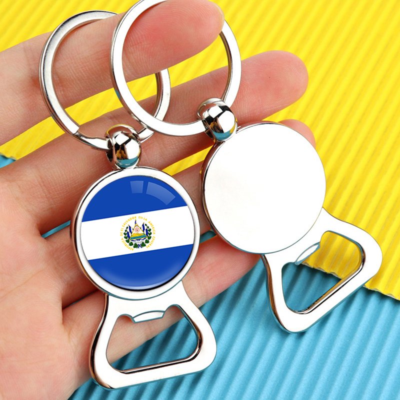 60 Model Caribbean El Salvador Flag Map Tie Clip Lapel Pin Ring Brooch Cuff Link Necklace Bracelet Earring Key Chain Jewelry Set
