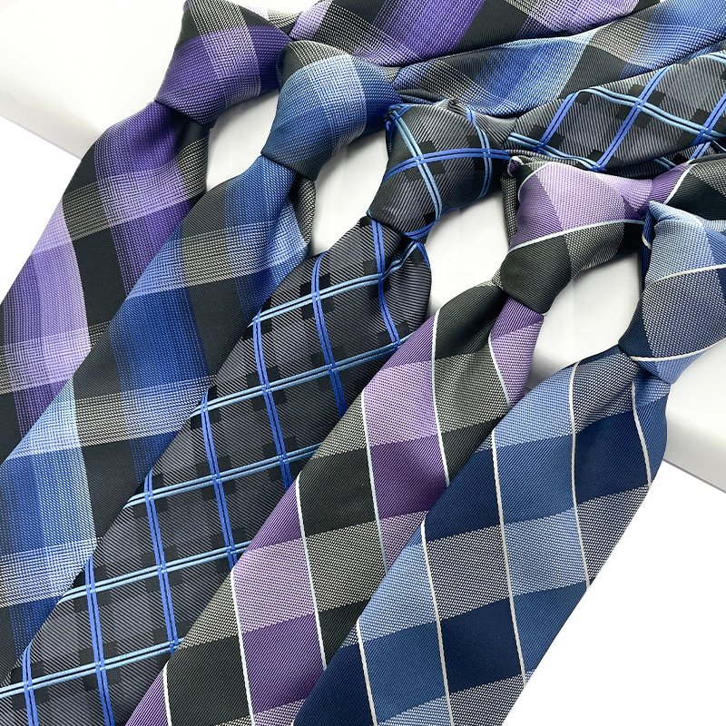 Popular lot ready stock check stropdas designer necktie pajarita de negocios de moda para hombres, corbata ties for men business