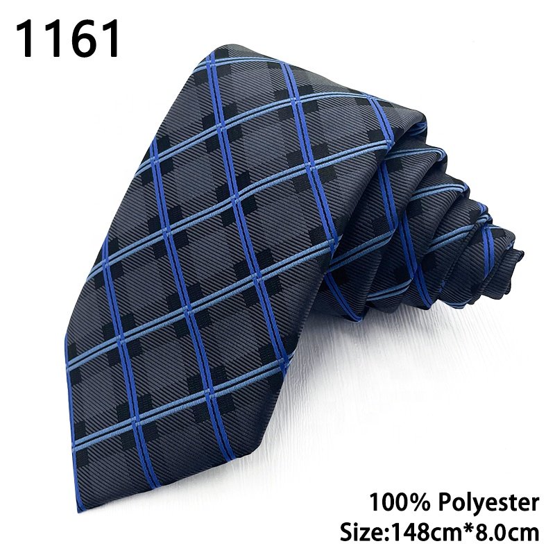 Popular lot ready stock check stropdas designer necktie pajarita de negocios de moda para hombres, corbata ties for men business