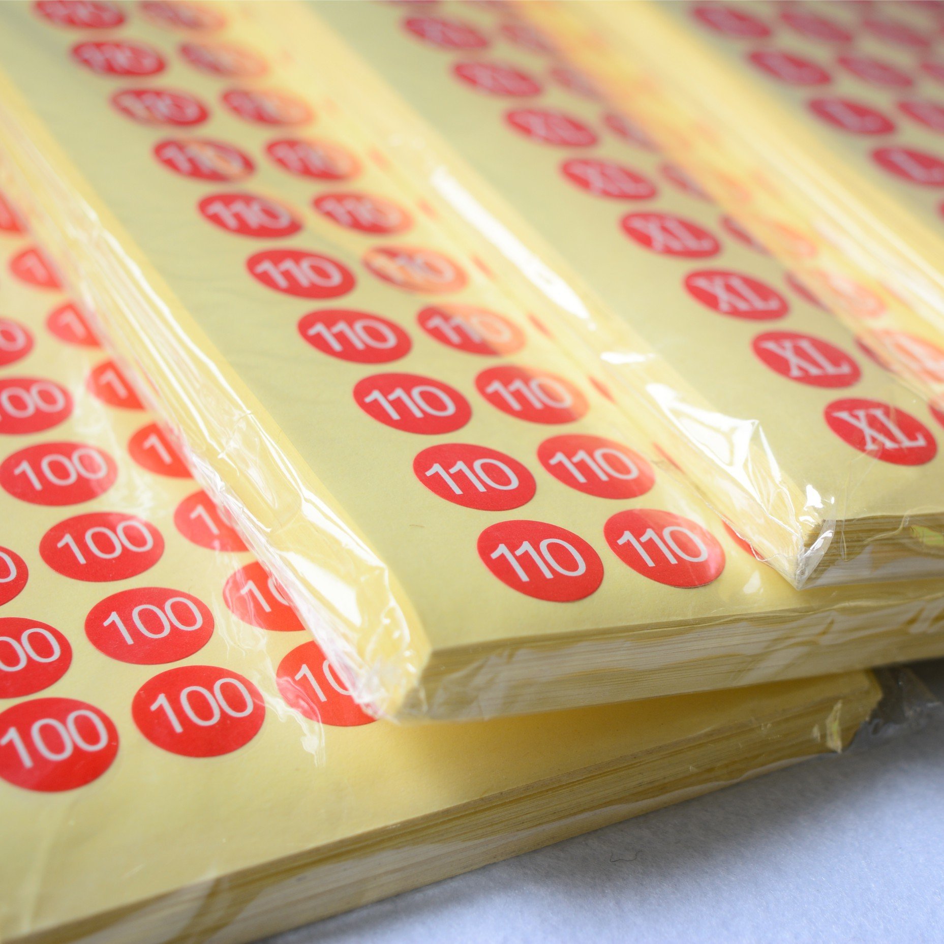 Customized clothing sticker self-adhesive label packaging for Clothing