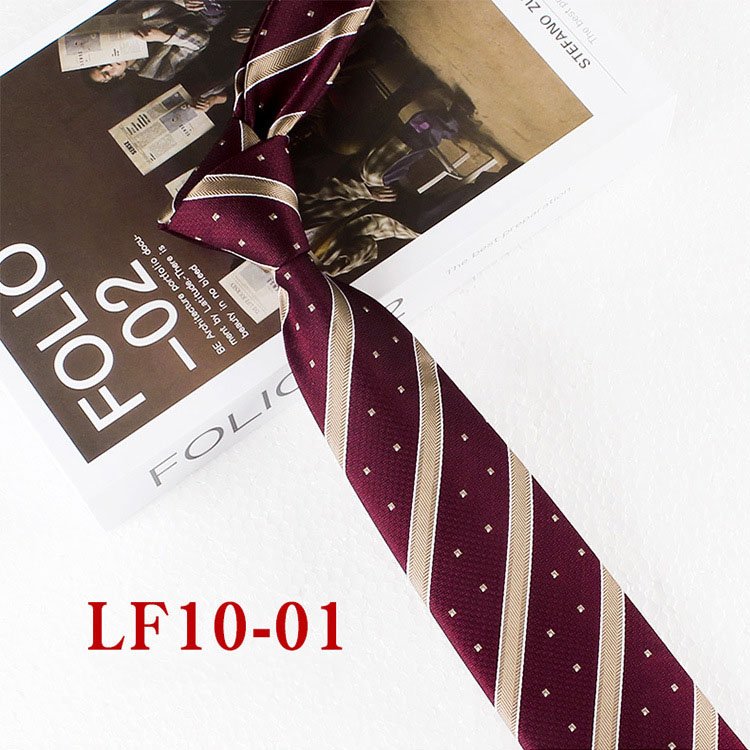 Classic Floral and Paisley Pattern Jacquard Neckties for Men 9 Color Stripe Woven Polyester Business Style Ties for Gift