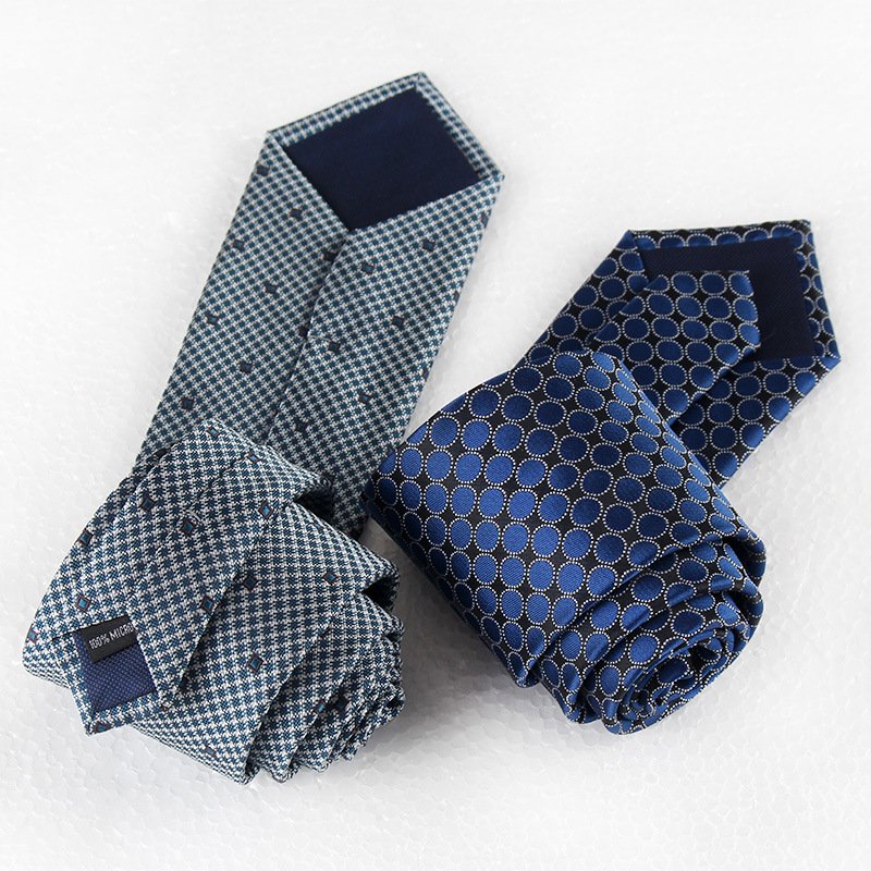 Classic Floral and Paisley Pattern Jacquard Neckties for Men 9 Color Stripe Woven Polyester Business Style Ties for Gift