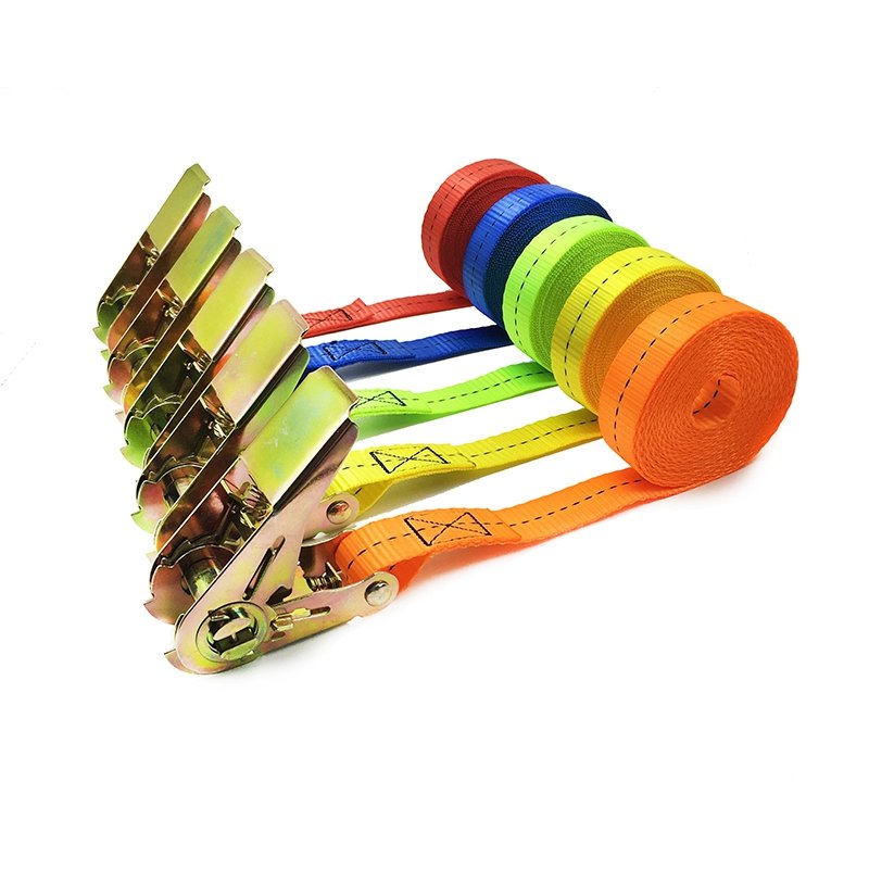 Factory Price 1''25mm 800kgs Heavy Duty Ratchet Buckle Tie Down Cargo Belt Mini Endless Ratchet Lashing Strap