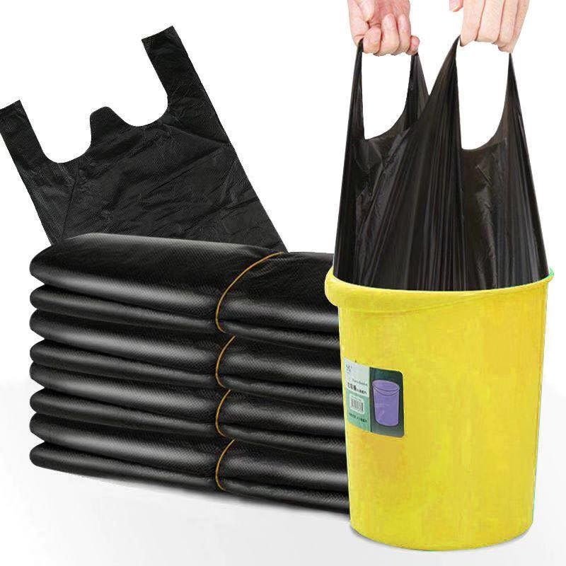Custom Logo Bolsas De Basura Bio Degradable Plastic T-Shirt Tie Handles Packaging Garbage Trash Bag