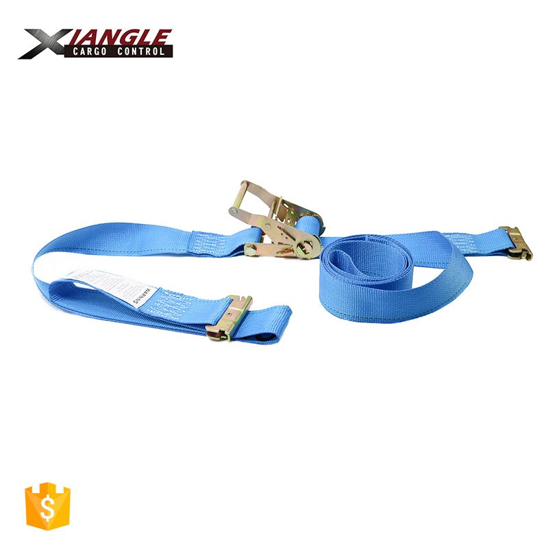 Heavy Duty 2 Inch 50mm Cargo Lashing E Track Ratchet Tie Down Strap for Trailer