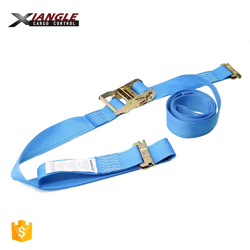 Heavy Duty 2 Inch 50mm Cargo Lashing E Track Ratchet Tie Down Strap for Trailer