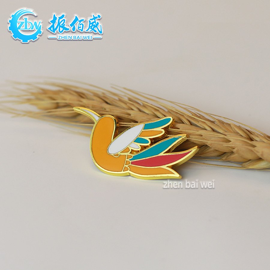 Factory custom fashion gold plated soft and hard enamel pin custom UV printing world games alloy imitation enamel brooch