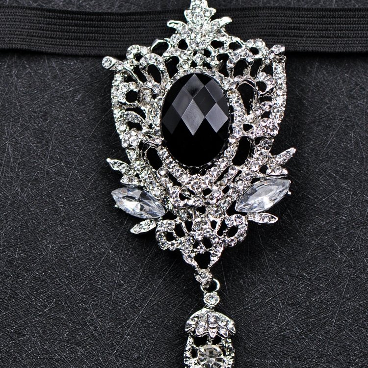 Fashion large rhinestone alloy water drop Bow Ties wedding jewelry Bow Tie Fashion Crystal Bowtie For men